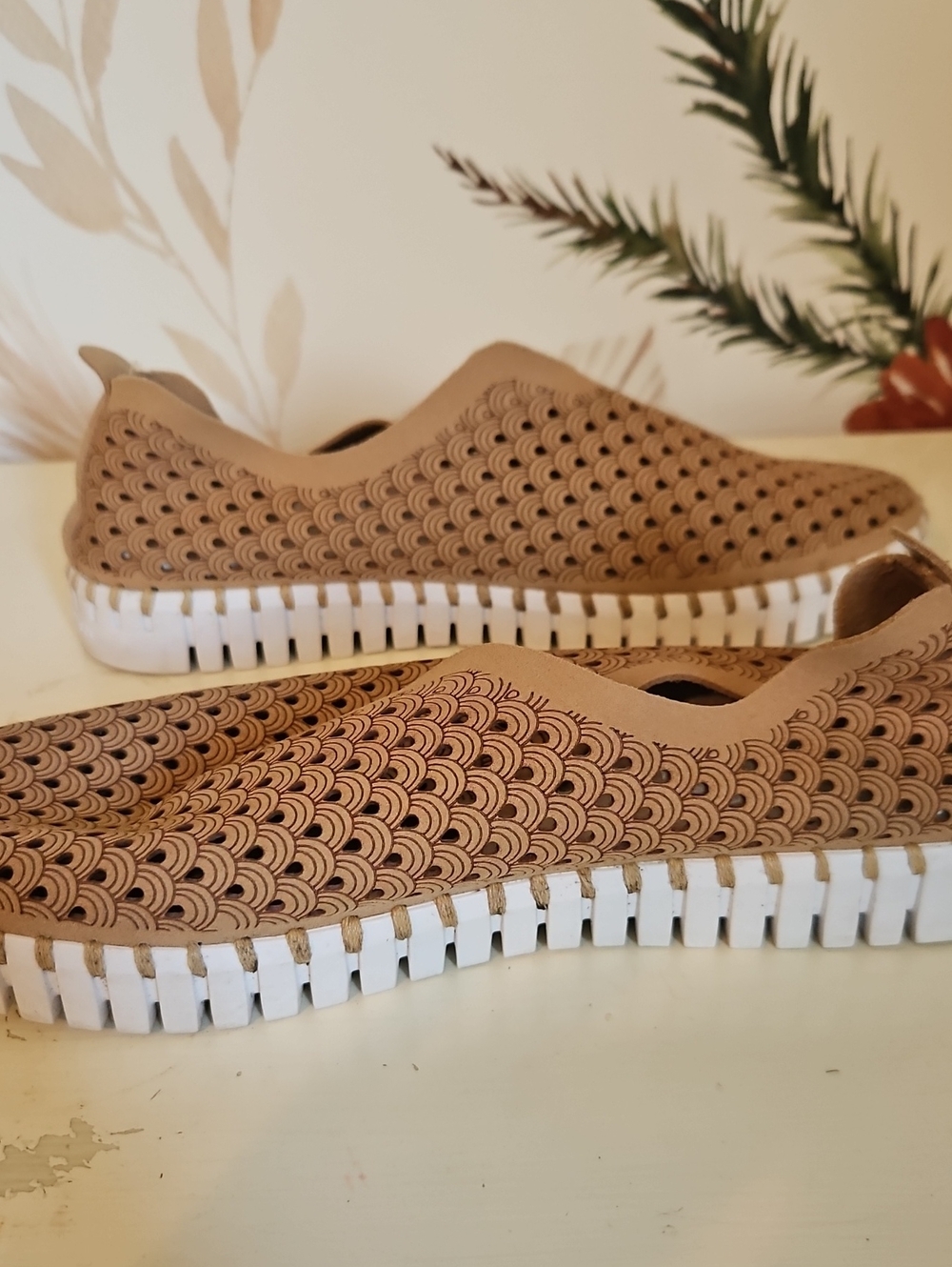ILSE JACOBSEN Tulip Plateau Platform Slip-On Shoes EU 39, Scandinavian, Coastal - Picture 6 of 9